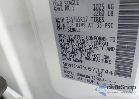 2024 Nissan Rogue S Fwd из США, поврежденный, VIN 5N1BT3AA3RC671744